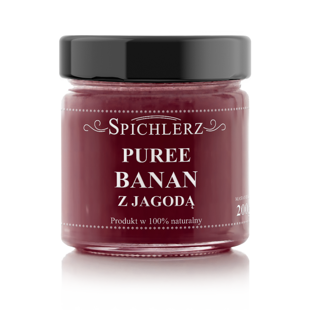 Puree Banan z jagodą| Banana with blueberries 200g